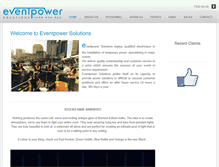 Tablet Screenshot of eventpowersolutions.com.au